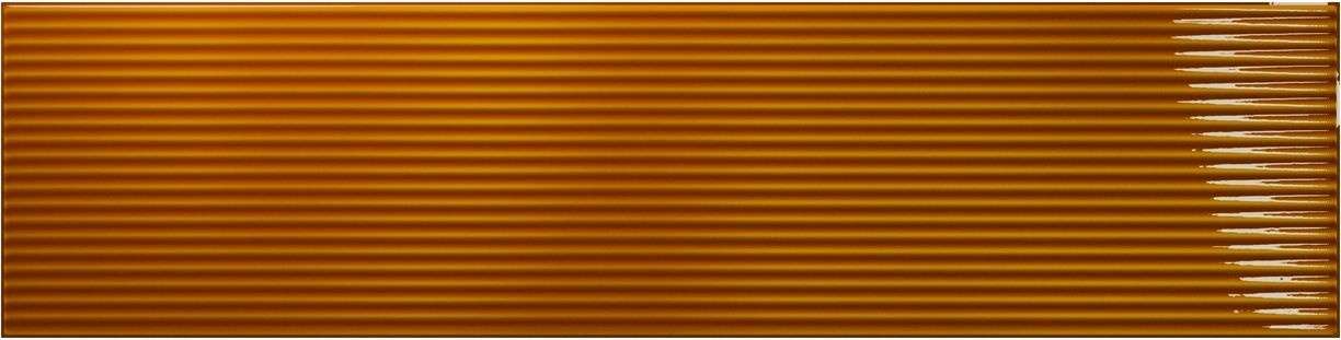 Керамическая плитка Amadis Плитка Stripes Caramelo Crackle 8436552229460, цвет оранжевый, поверхность глянцевая рельефная, прямоугольник, 65x261