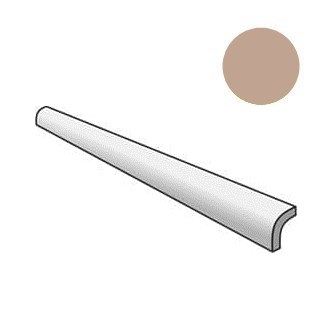 Бордюры Equipe Manacor Pencil Bullnose Beige Argile 26953, цвет бежевый, поверхность глянцевая, прямоугольник, 30x200
