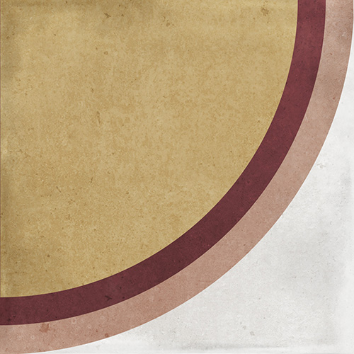 Декоративные элементы La Fabbrica Small Trend Arco Ocher 180236, цвет разноцветный, поверхность матовая, квадрат, 100x100