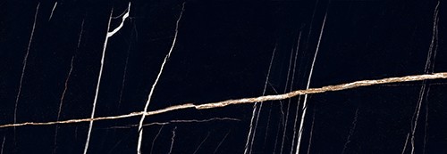 Керамическая плитка Керлайф Royal Nero R, цвет чёрный, поверхность глянцевая, прямоугольник, 242x700