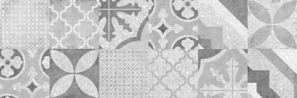 Керамическая плитка Cersanit Terrazzo Пэчворк Серый TES092D, цвет серый, поверхность матовая, прямоугольник, 200x600