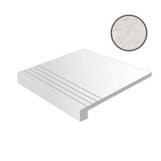 Ступени Vives Cerco-SPR Gradone Blanco, цвет серый, поверхность полированная, квадрат с капиносом, 593x593