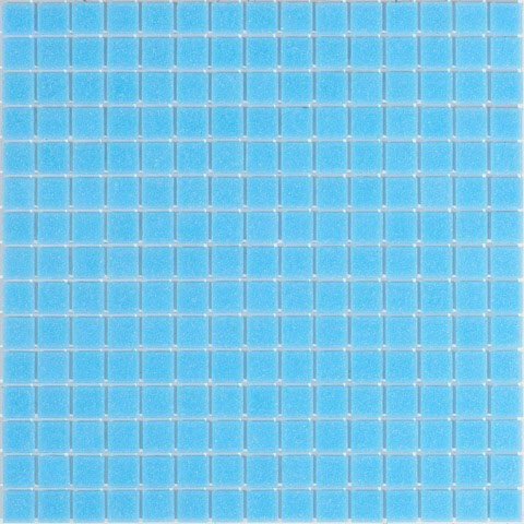 Мозаика Alma Mosaic Sandy SE19, цвет голубой, поверхность матовая, квадрат, 327x327