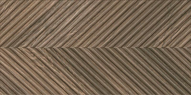 Керамическая плитка Paradyz Afternoon Brown B Struktura Rekt, цвет коричневый, поверхность матовая, структурированная, прямоугольник, 298x598