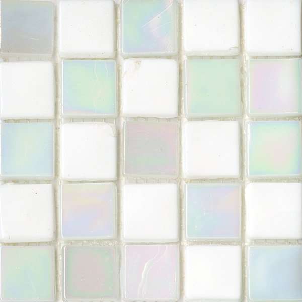 Мозаика JNJ Mosaic Интерьерные Cмеси 150x150 СК 1010 Snow, цвет белый, поверхность глянцевая, квадрат, 150x150