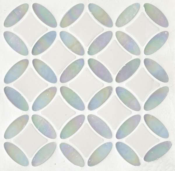 Мозаика JNJ Mosaic Керамическая Мозаика SA11-T(W), цвет белый, поверхность глянцевая, квадрат, 200x200