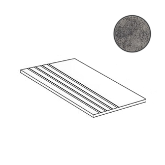 Ступени Naxos Vision Gradone Ombre Grip Rett 118676, цвет серый, поверхность противоскользящая, прямоугольник, 300x600