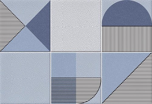 Керамическая плитка Vives Hanami Nago Indigo VIV-HAN-057, цвет голубой, поверхность глянцевая, прямоугольник, 230x335