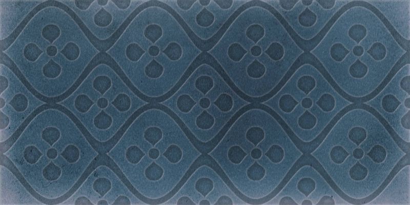 Декоративные элементы Cifre Sonora Decor Marine Brillo, цвет синий, поверхность глянцевая, кабанчик, 75x150