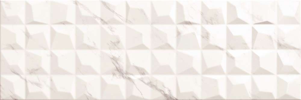 Декоративные элементы Goetan Luxury Relieve Prisma White, цвет белый, поверхность глянцевая, прямоугольник, 300x900