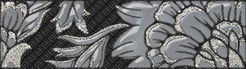 Бордюры Нефрит керамика Катрин черный 05-01-1-73-03-04-1451-0, цвет чёрный, поверхность глянцевая, прямоугольник, 70x250
