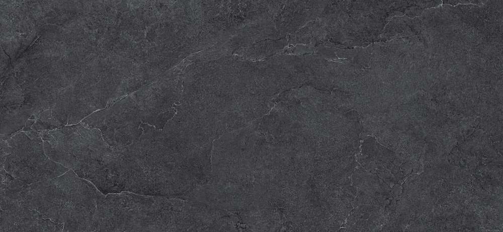 Широкоформатный керамогранит Kerlite Lithos Carbon Soft, цвет серый, поверхность лаппатированная, прямоугольник, 1200x2600