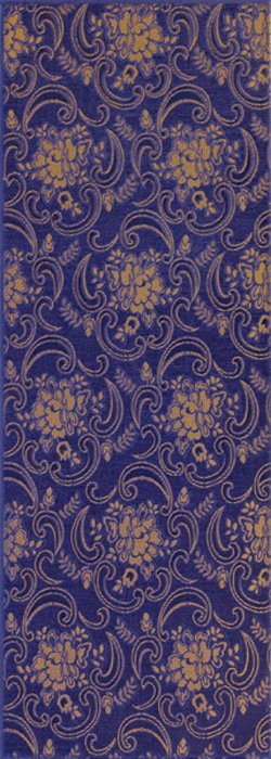 Керамическая плитка Mapisa Stariy Arbat Decore Glam Blue, цвет синий, поверхность матовая, прямоугольник, 253x706