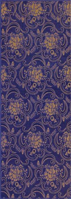 Керамическая плитка Mapisa Stariy Arbat Decore Glam Blue, цвет синий, поверхность матовая, прямоугольник, 253x706