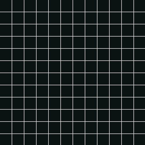 Мозаика Ce.Si Matt Nero Su Rete 2,5x2,5, цвет чёрный, поверхность матовая, квадрат, 300x300