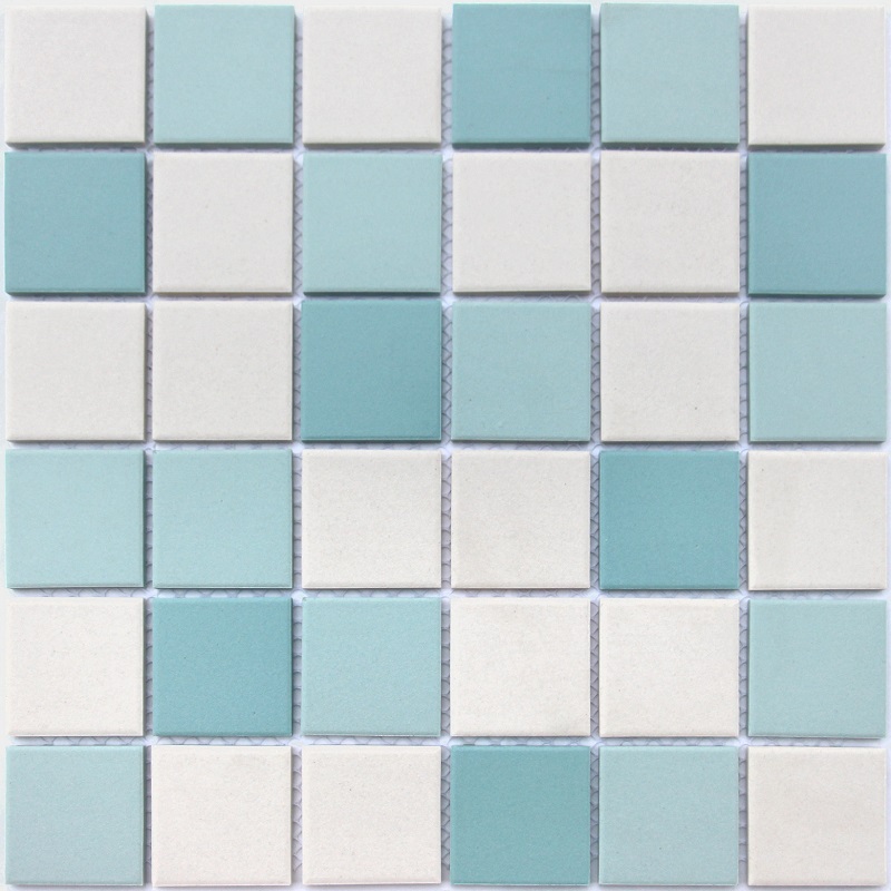 Мозаика Caramelle Mosaic L Universo Uranio 48x48, цвет белый голубой, поверхность матовая, квадрат, 306x306