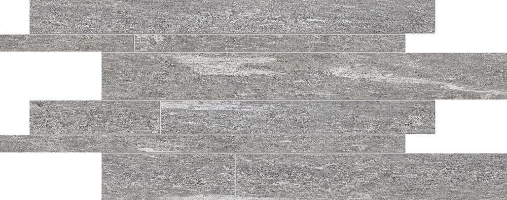 Мозаика Ergon Cornerstone Alpen Listelli Sfalsati Valser EH1R, цвет серый, поверхность матовая, прямоугольник, 300x600