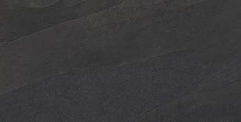 Керамогранит Leonardo Ashima ASHM 12N RM, цвет чёрный, поверхность матовая, прямоугольник, 600x1200