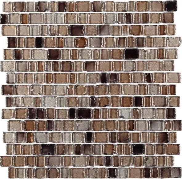 Декоративные элементы JNJ Mosaic Precious Stones Tiger-Eye, цвет серый, поверхность глянцевая, прямоугольник, 3070x3110