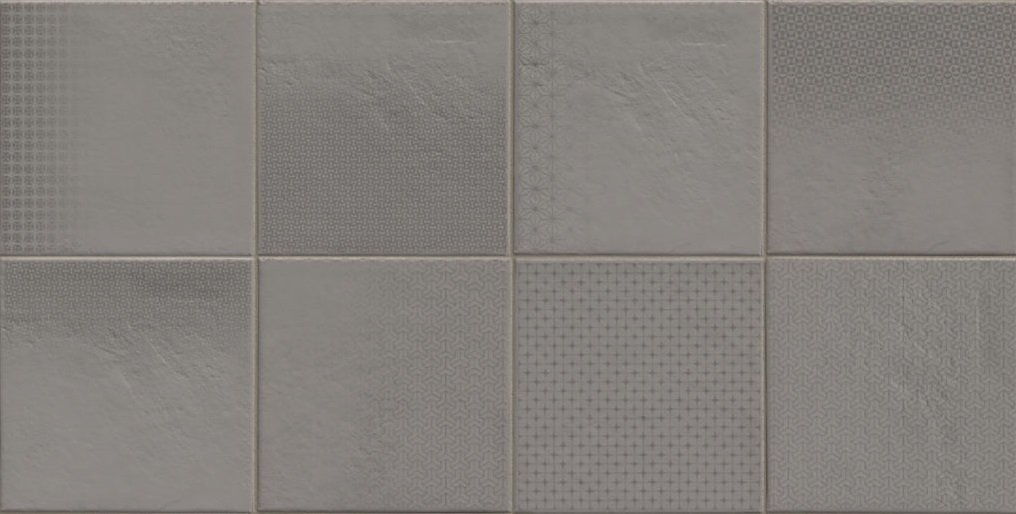 Декоративные элементы Cir Mat C Dec Smoke 1055444, цвет серый, поверхность матовая, квадрат, 400x400