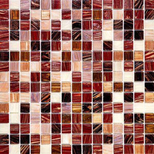 Мозаика Alma Mosaic Растяжки 20 Navajo(m) MIX 8 (последний микс), цвет белый коричневый бежевый, поверхность глянцевая, квадрат, 327x327