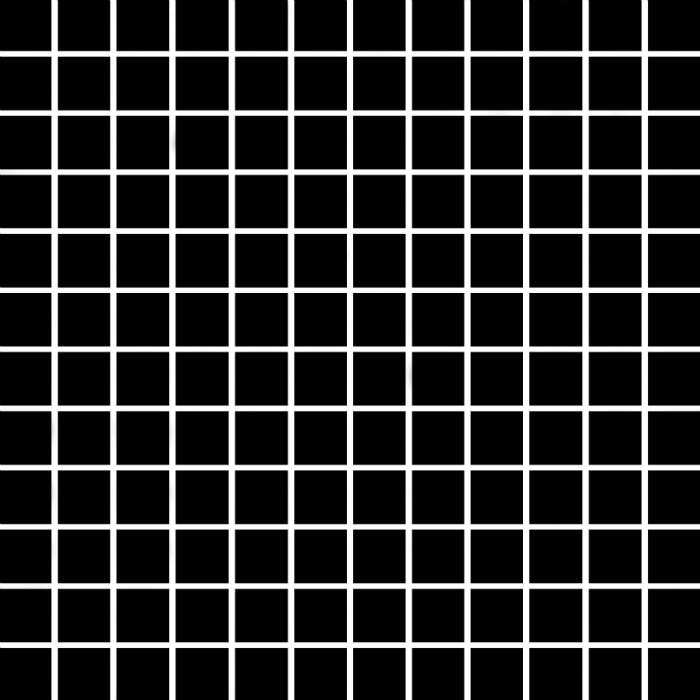 Мозаика Paradyz Albir Nero Mozaika (2,3x2,3), цвет чёрный, поверхность матовая, квадрат, 298x298