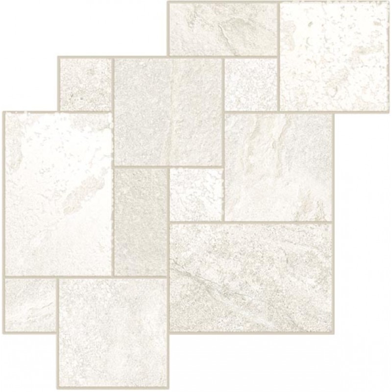 Мозаика Piemme Ibla Ragusa Linfa Mix Lap 4012, цвет белый, поверхность лаппатированная, квадрат, 300x300