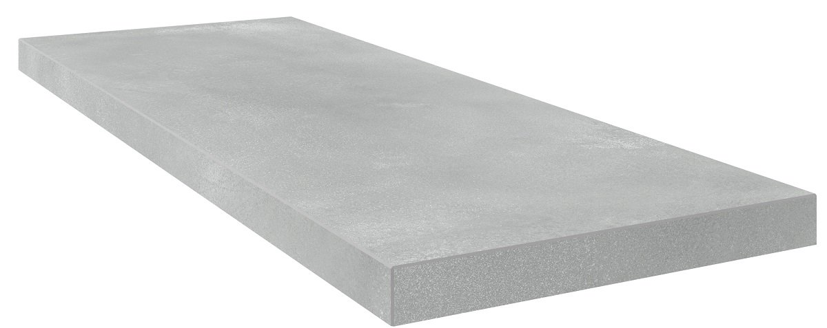 Ступени Coliseumgres Linate Grey Scal. Ang.Sx 620070002170, цвет серый, поверхность натуральная, прямоугольник, 330x900