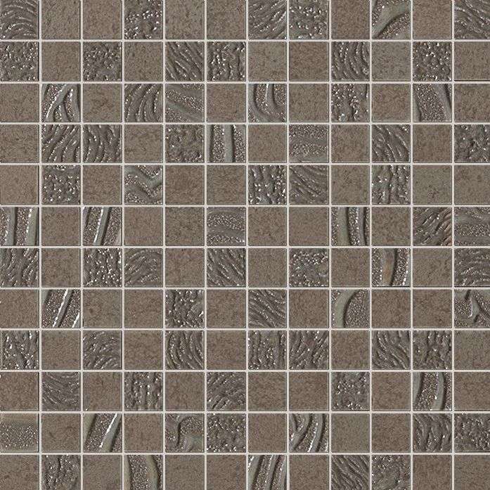 Мозаика Fap Meltin Terra Mosaico fKRQ, цвет коричневый, поверхность матовая, квадрат, 305x305