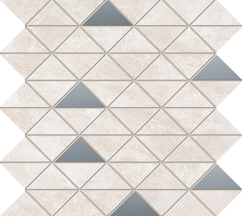 Мозаика Tubadzin Harion White, цвет бежевый, поверхность глянцевая, прямоугольник, 296x298