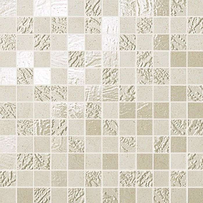 Мозаика Fap Desert White Mosaico FKIG, цвет бежевый, поверхность матовая, квадрат, 305x305