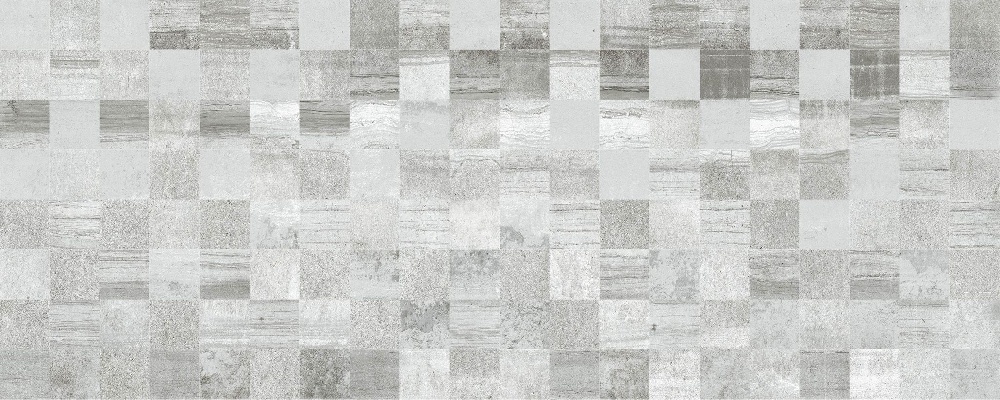 Керамическая плитка Mayolica Nova Mosaico Gris, цвет серый, поверхность матовая, прямоугольник, 280x700