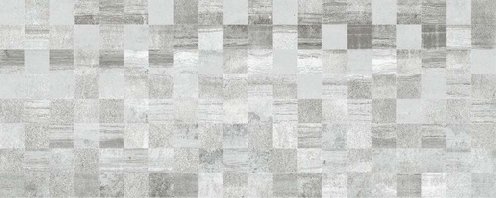 Керамическая плитка Mayolica Nova Mosaico Gris, цвет серый, поверхность матовая, прямоугольник, 280x700