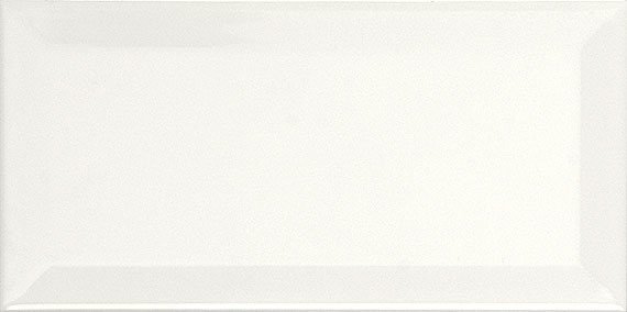 Керамическая плитка APE Biselado Blanco Brillo, цвет белый, поверхность глянцевая, кабанчик, 100x200