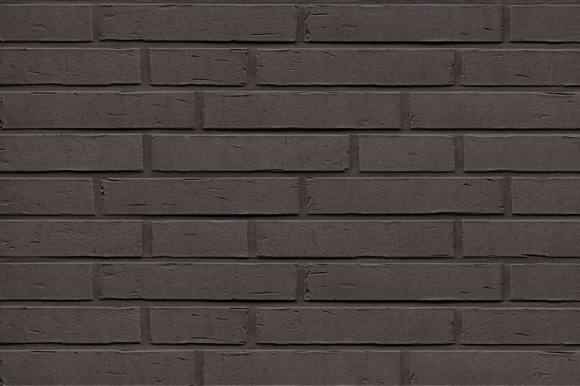 Клинкер Feldhaus Klinker Vascu Vulcano R761LDF14, цвет чёрный, поверхность матовая, под кирпич, 52x290