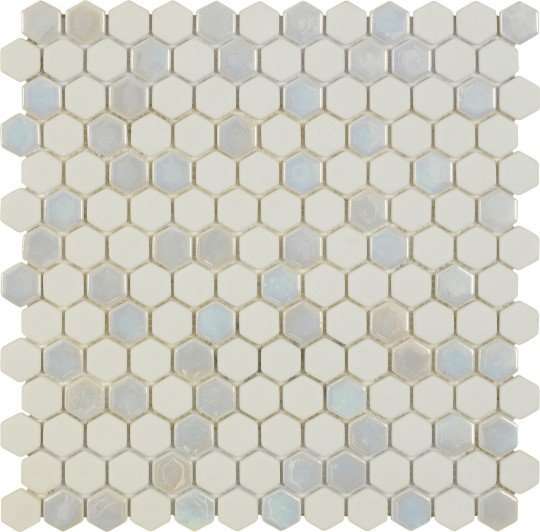 Мозаика Dune Contract Mosaics Tango-DK 187206, цвет бежевый, поверхность глянцевая матовая, шестиугольник, 297x301