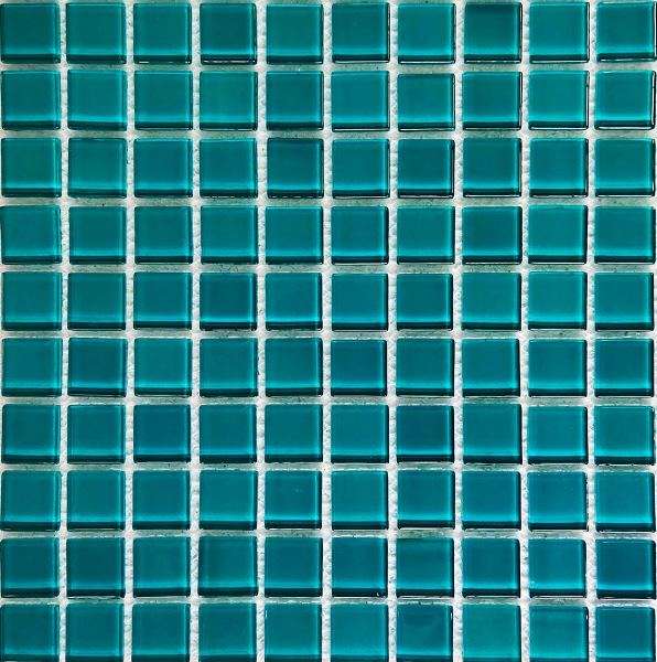 Мозаика NS Mosaic S-469, цвет бирюзовый, поверхность глянцевая, квадрат, 300x300