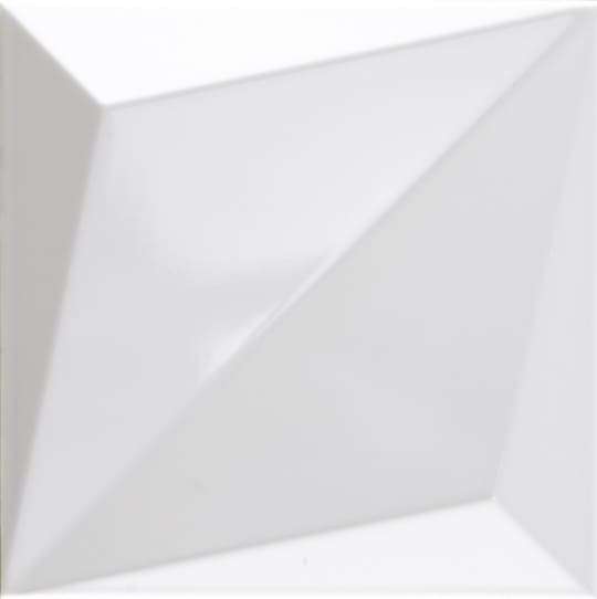 Керамическая плитка Dune Shapes 1 Origami White Gloss 187345, цвет белый, поверхность глянцевая 3d (объёмная), квадрат, 250x250