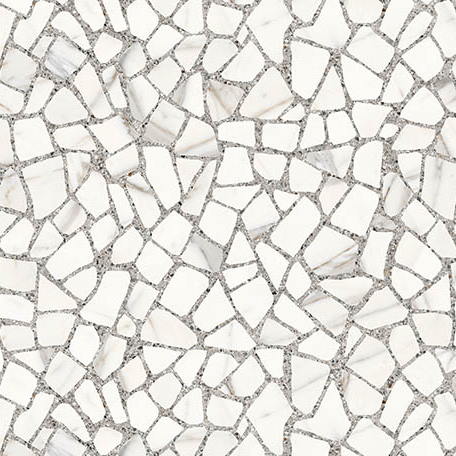 Керамогранит Decovita Pietrosa Marble Sugar Effect, цвет белый, поверхность матовая, квадрат, 600x600