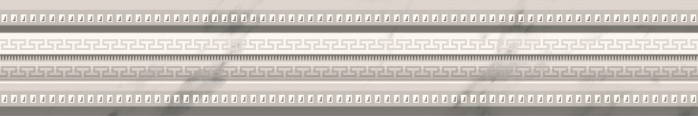 Бордюры Goetan Luxury Moldura, цвет серый, поверхность глянцевая, прямоугольник, 50x300