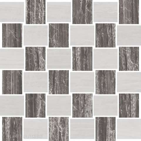 Мозаика Pamesa Cr. Badab Malla Braided Neutro, цвет серый, поверхность матовая, квадрат, 280x280