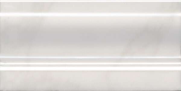 Бордюры Kerama Marazzi Висконти Плинтус Белый FMD020, цвет белый, поверхность матовая, прямоугольник, 100x200