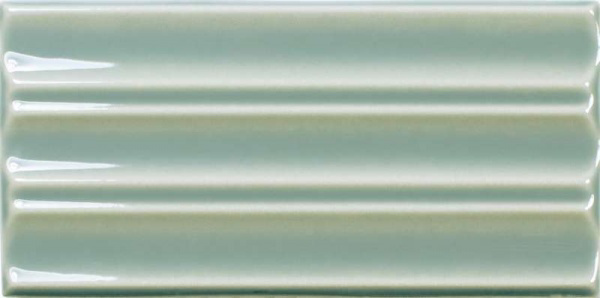 Керамическая плитка Wow Fayenza Belt Fern 127928, цвет зелёный, поверхность глянцевая 3d (объёмная), кабанчик, 62x125