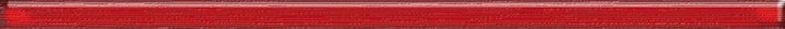 Бордюры Cerrol Fibra Czerwona Listwa Szklana, цвет красный, поверхность глянцевая, прямоугольник, 23x600