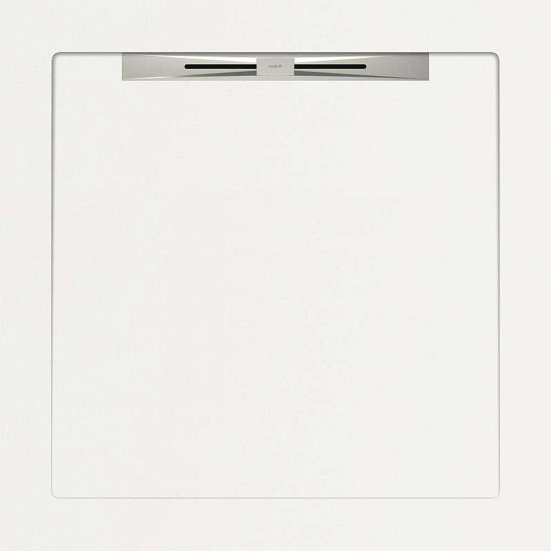 Спецэлементы Aquanit Aqua White Slope Line, цвет белый, поверхность матовая, квадрат, 900x900