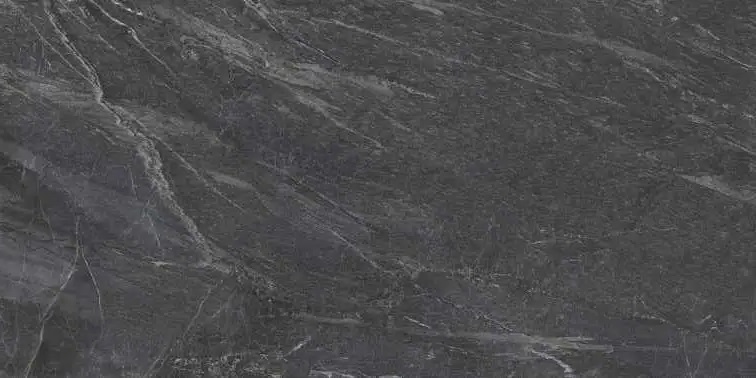 Керамогранит  Stone River Dark 9536, цвет чёрный, поверхность матовая, прямоугольник, 600x1200