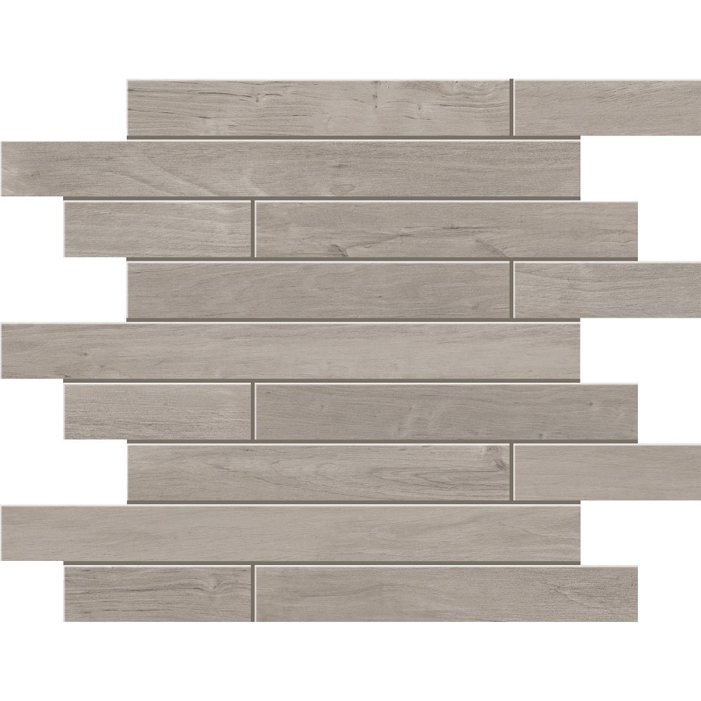 Мозаика Estima Soft Wood Grey Muretto SF03 Неполированный 30x35 69414, цвет серый, поверхность матовая, прямоугольник, 300x350