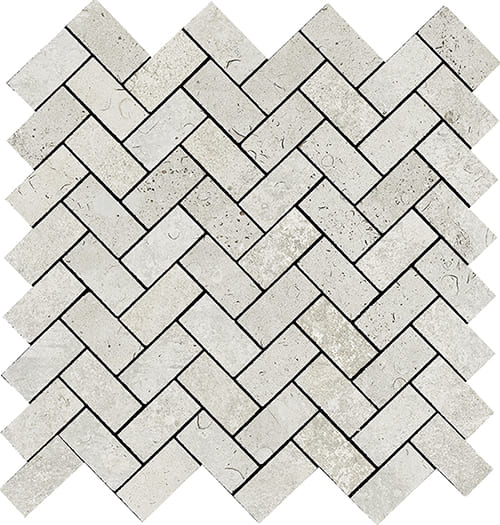 Мозаика La Fabbrica Pierres Des Chateaux Spina Di Pesce Usse 158312, цвет белый, поверхность матовая, квадрат, 300x300
