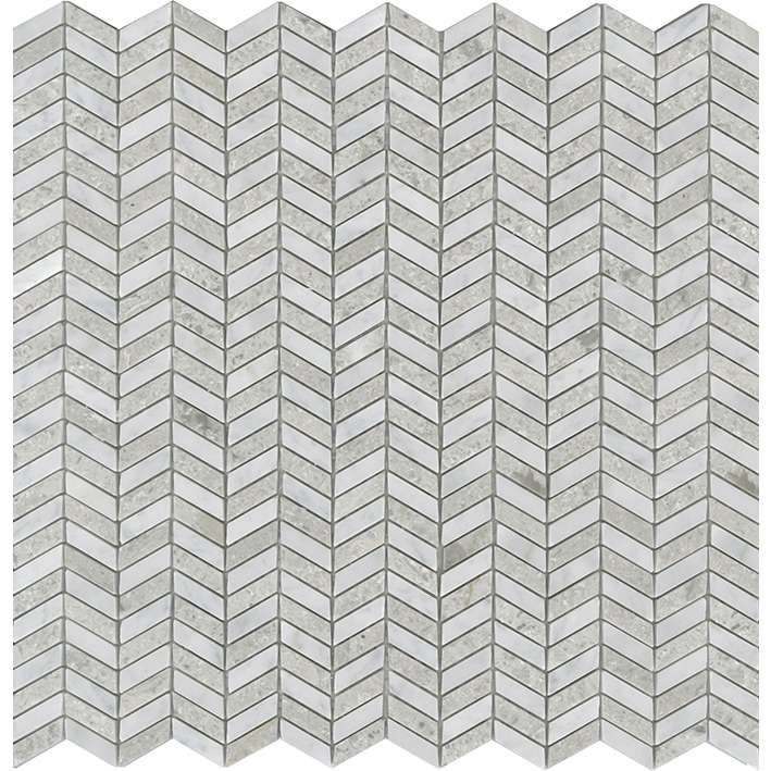 Мозаика L'Antic Colonial Weft Grey L241715331, цвет серый, поверхность глянцевая, прямоугольник, 312x320