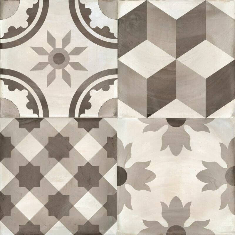 Декоративные элементы Cifre Decor Pearl 1, цвет серый, поверхность глянцевая, квадрат, 450x450